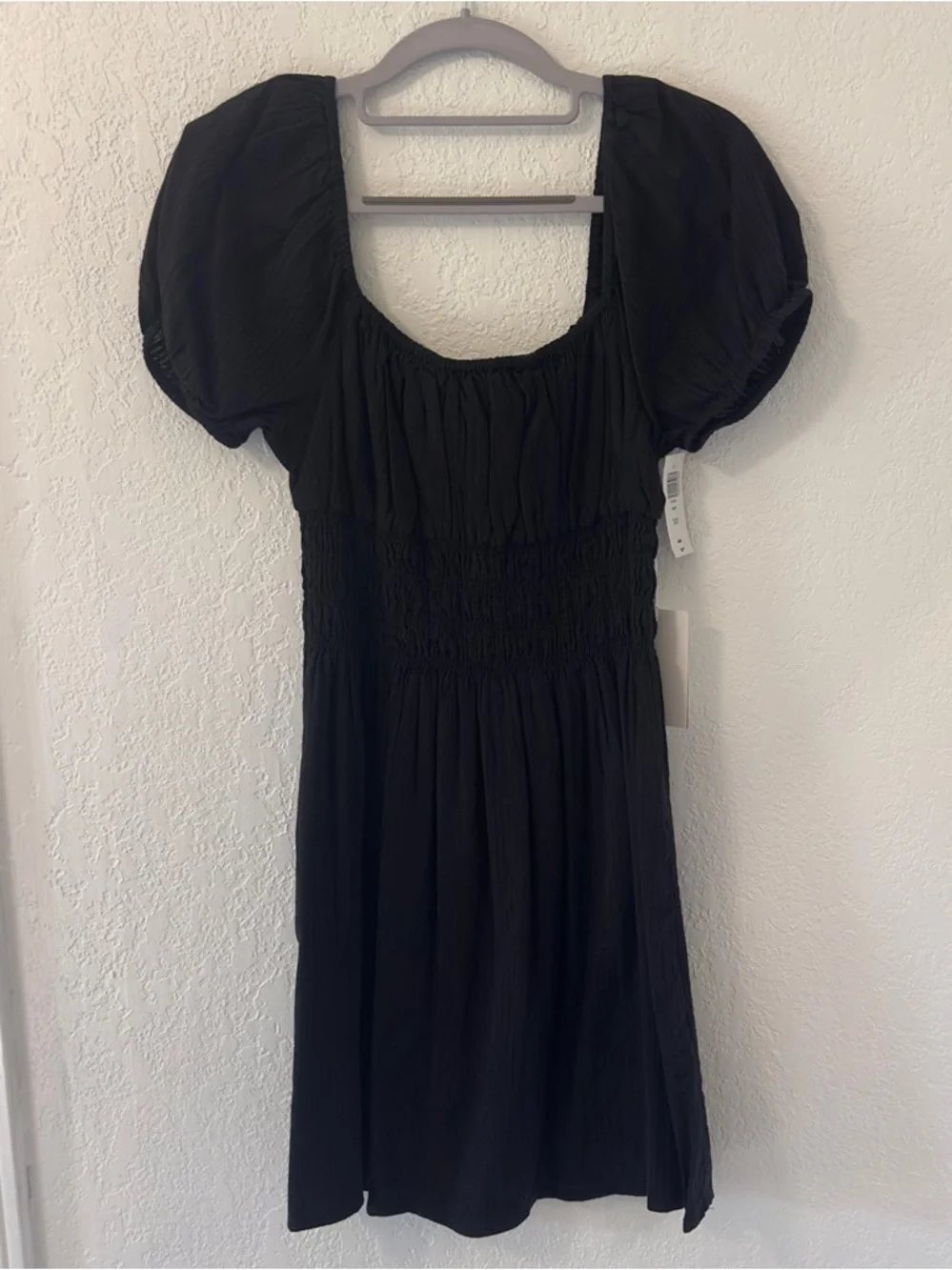 NWT Aritzia Sunday Best Black Kay Puff Sleeve Mini Dress - Picture 5 of 6